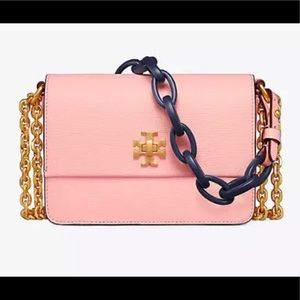 TORY BURCH KIRA DOUBLE-STRAP MINI BAG in OPULENT PINK - Like New w/ receipt!